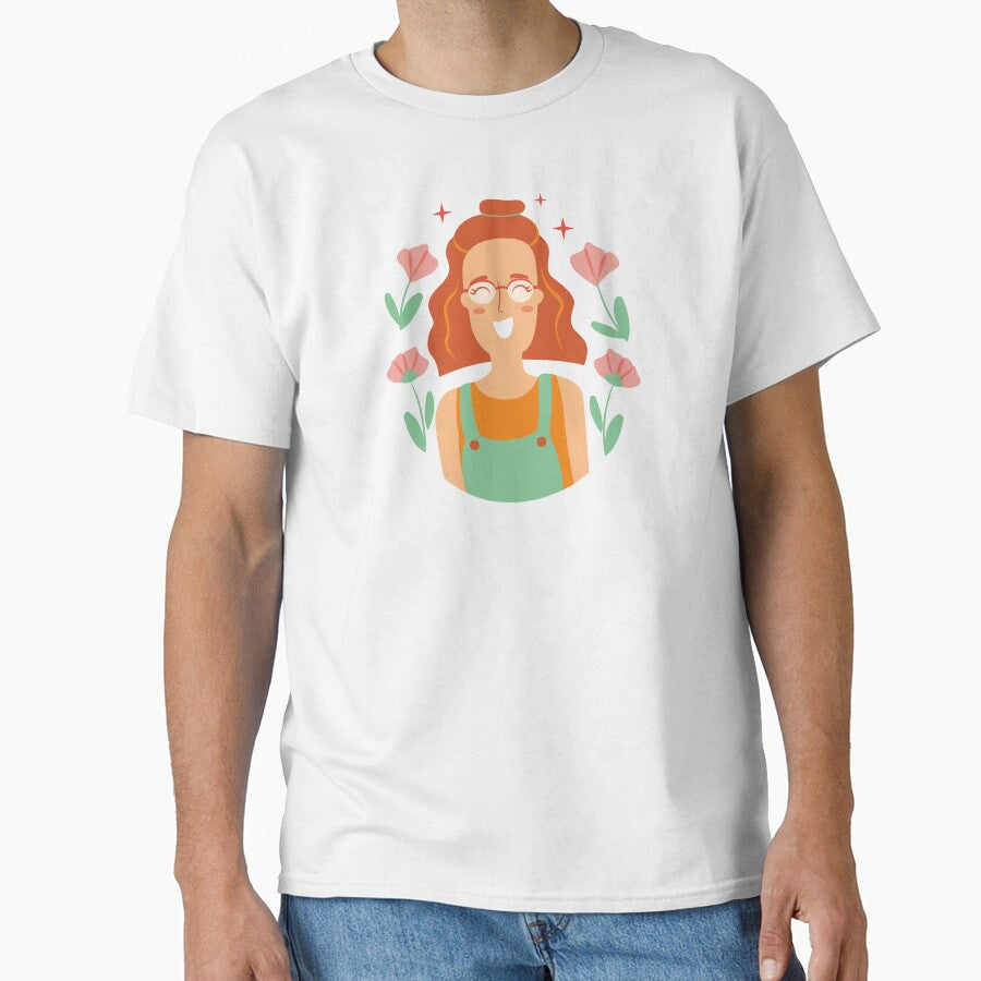 Floral Boho Girl Aesthetic Shirt, by chipmuckdesignn
