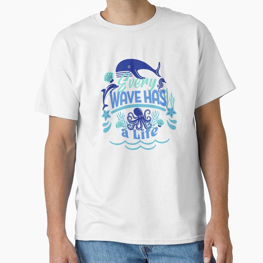Every Wave Has a Life by Paw Print Tee Hoodie, Sweatshirt | BlankRebels.com (Image 1)