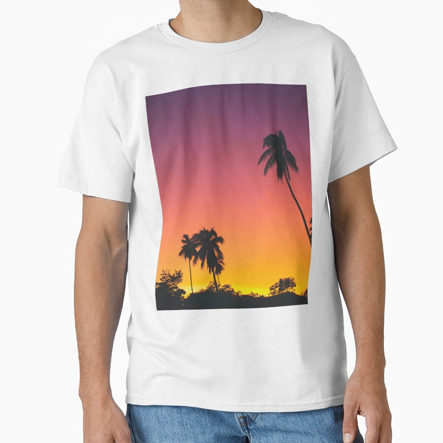 Palm Tree Sunset by newburyboutique T-Shirts, Hoodie, Sweatshirt | BlankRebels.com (Image 1)