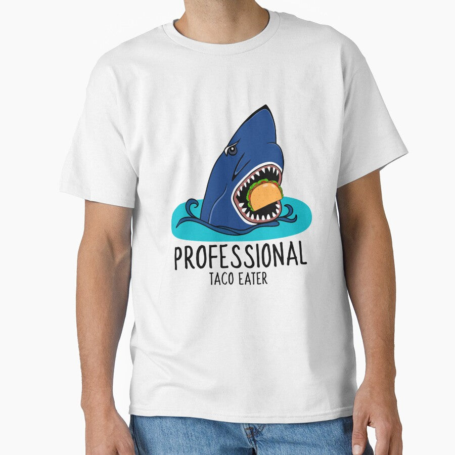 Funny Taco Lover Shark by Sartoris Art T-Shirts, Hoodie, Sweatshirt | BlankRebels.com (Image 1)