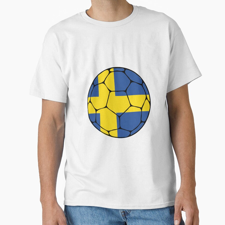 Sweden Flag Soccer Ball by ehgraphics15
