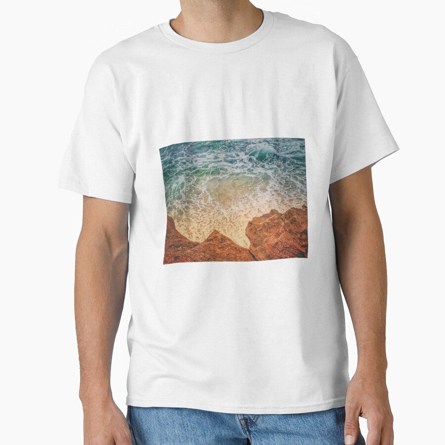 Turquoise Ocean at Beach Cliffs Mermaids Pool by Beachy T-Shirts, Hoodie, Sweatshirt | BlankRebels.com (Image 1)