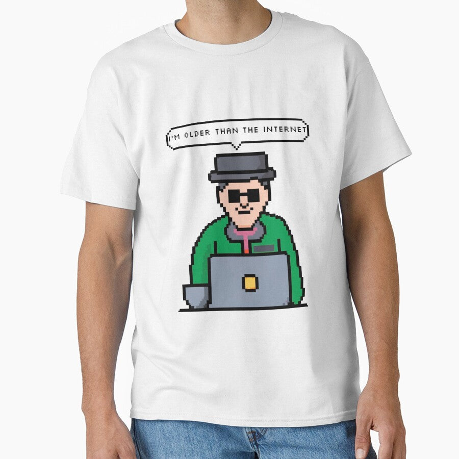 I'm older than the Internet, Green old man | Pixel Style by CircinusStore