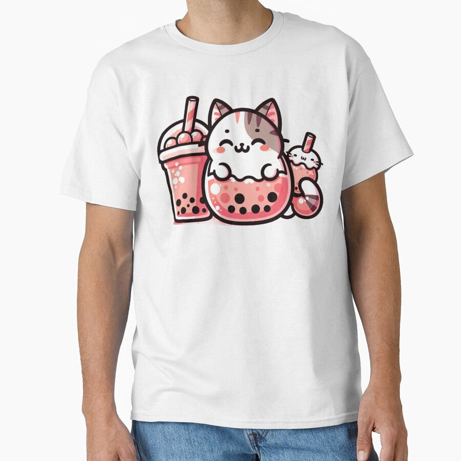 Bubble Tea Cute NekoCat by tuckmerrytees T-Shirts, Hoodie, Sweatshirt | BlankRebels.com (Image 1)