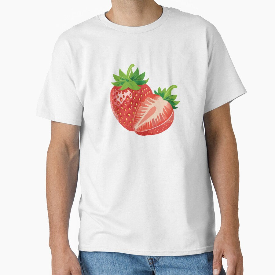 Cute Strawberry Aesthetic Sticker by Design by TZ T-Shirts, Hoodie, Sweatshirt | BlankRebels.com (Image 1)