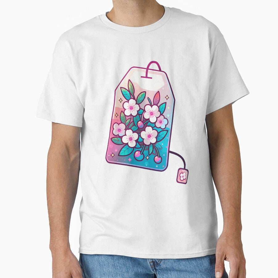 Sakura tea bag by Naokodarling T-Shirts, Hoodie, Sweatshirt | BlankRebels.com (Image 1)
