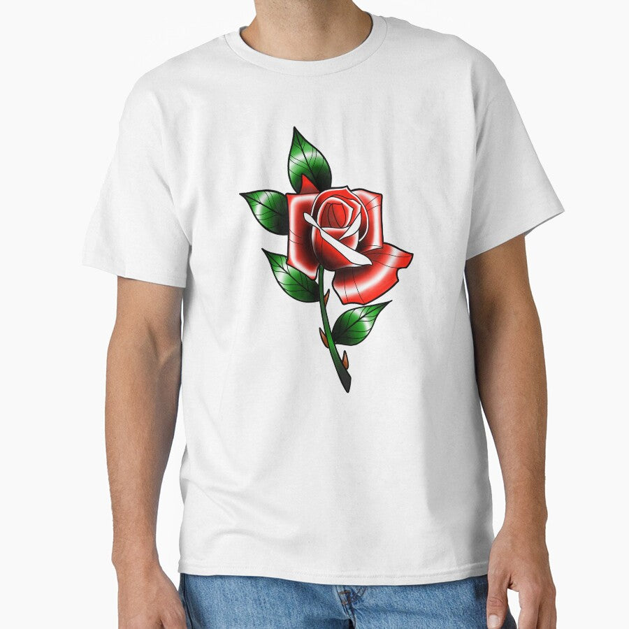 Tattoo style rose by Billy-Wilder T-Shirts, Hoodie, Sweatshirt | BlankRebels.com (Image 1)