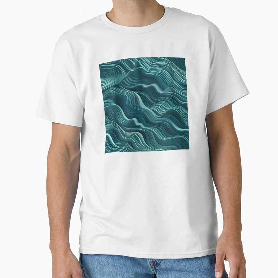 Ocean Waves Claymation Inspired Art #5 by CareToCanvas T-Shirts, Hoodie, Sweatshirt | BlankRebels.com (Image 1)