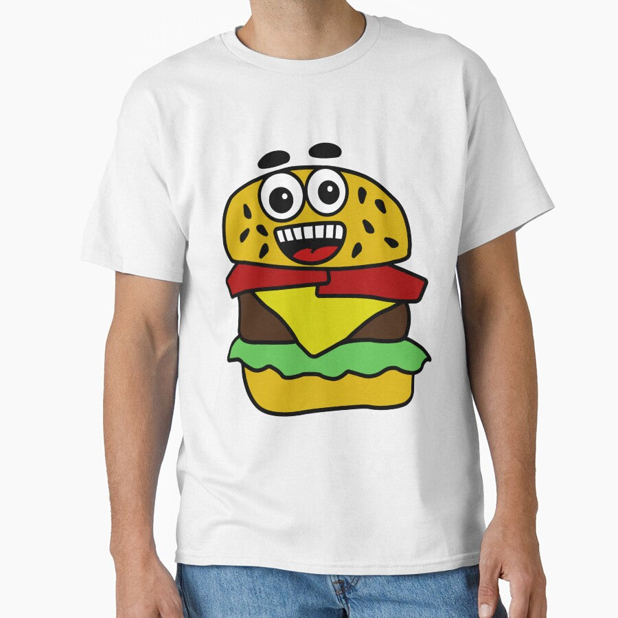Cute Burger Smiling by RandjaDesign T-Shirts, Hoodie, Sweatshirt | BlankRebels.com (Image 1)