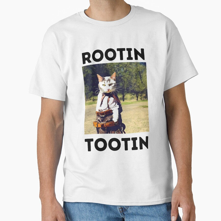 Cowboy Cat Rootin Tootin by robb-roseleess T-Shirts, Hoodie, Sweatshirt | BlankRebels.com (Image 1)
