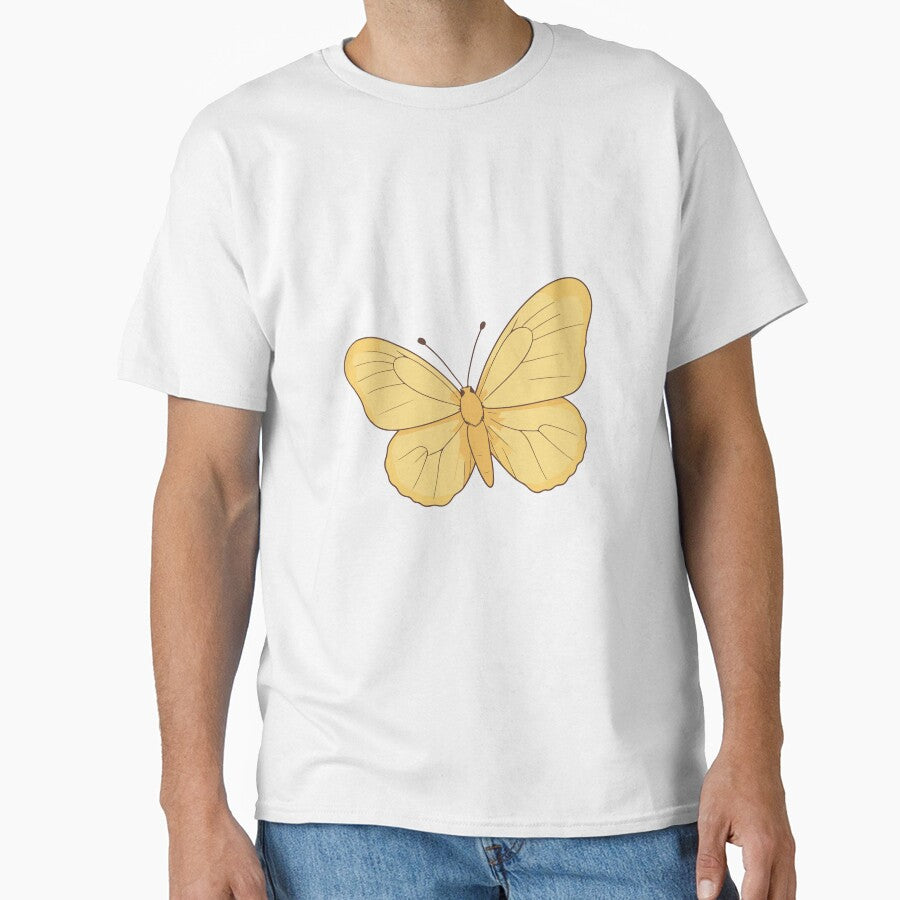 Cute Kawaii Yellow Butterfly by Atlantico54 T-Shirts, Hoodie, Sweatshirt | BlankRebels.com (Image 1)