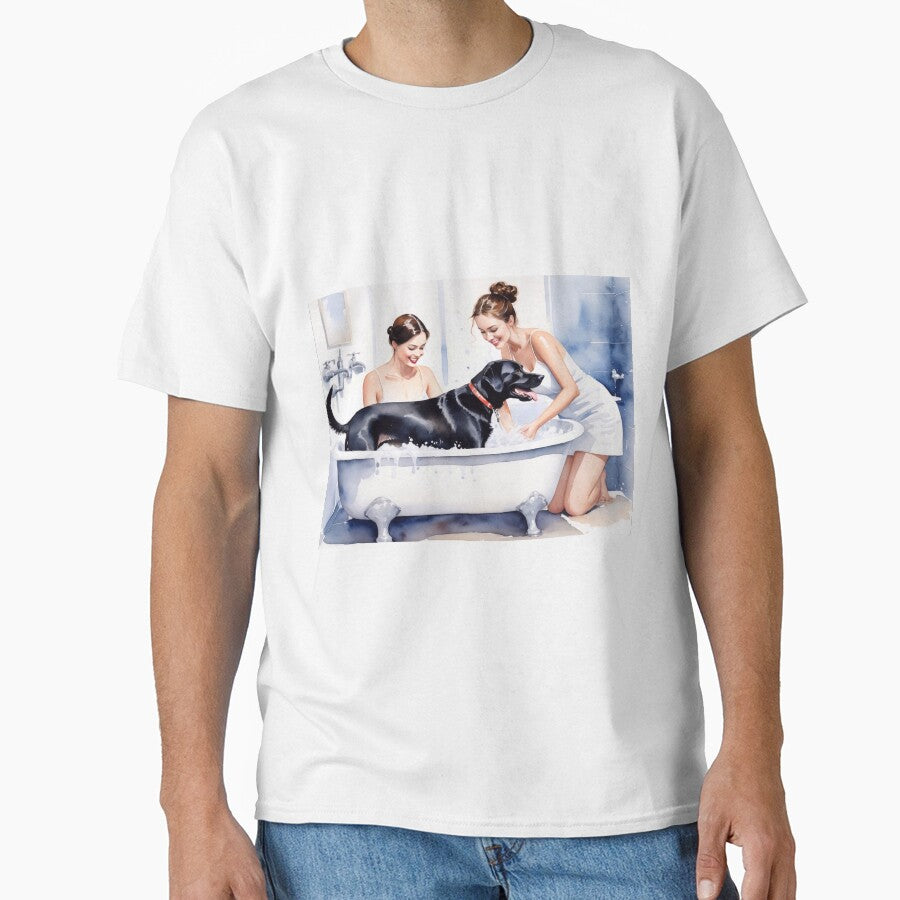 Dog in the bathtub by M-Y-A-R-T- T-Shirts, Hoodie, Sweatshirt | BlankRebels.com (Image 1)