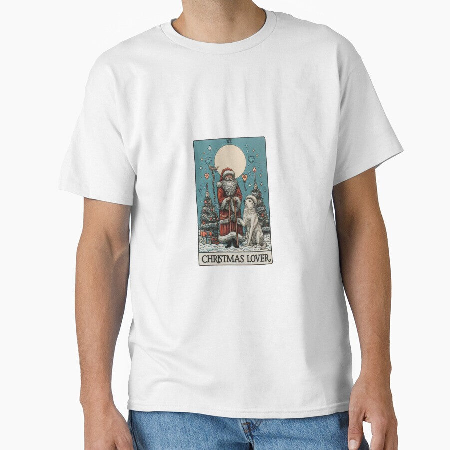 "Christmas Lover" Santa Tarot Card by MyrtoKal T-Shirts, Hoodie, Sweatshirt | BlankRebels.com (Image 1)