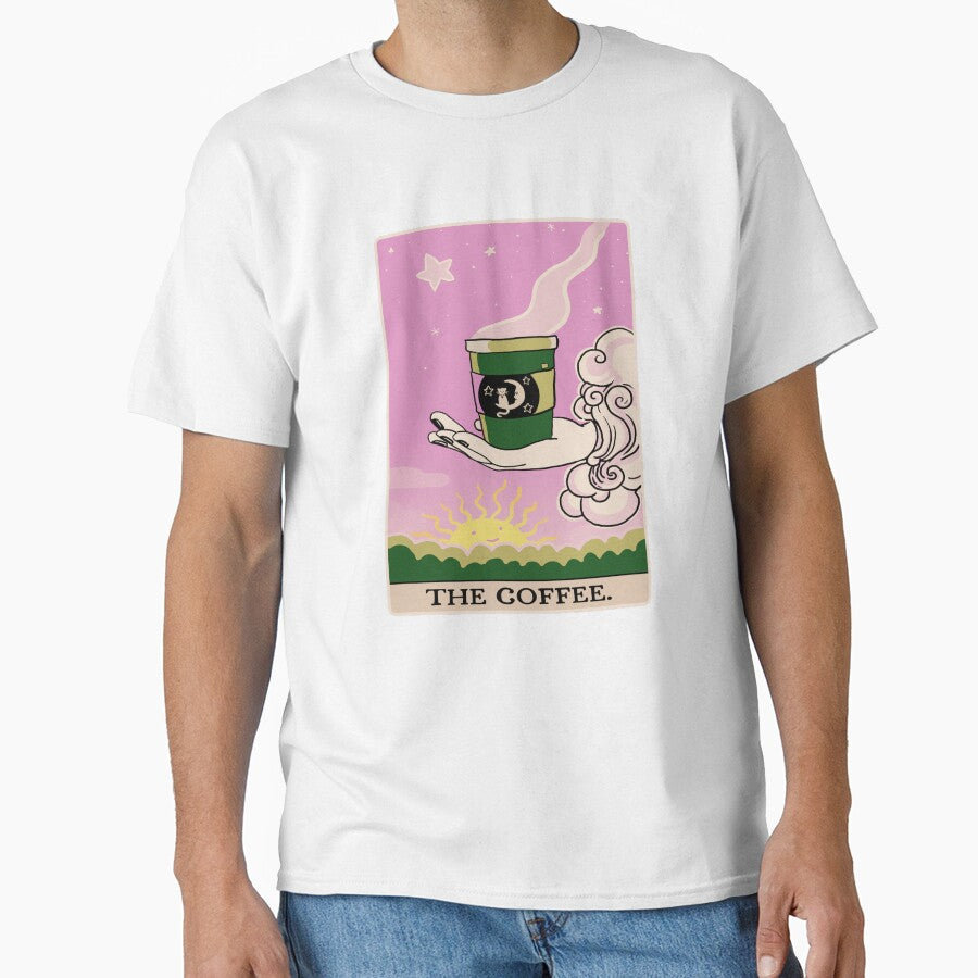 The Coffee Tarot - Cat and Moon Tarot Card - Coffee by DreamersPlan T-Shirts, Hoodie, Sweatshirt | BlankRebels.com (Image 1)