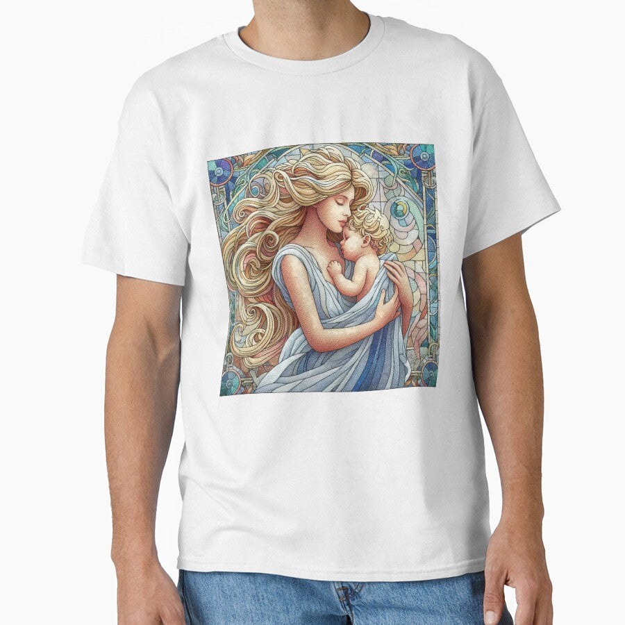 Loving Mother and her Lovable Child Mothers Day by Illuministique T-Shirts, Hoodie, Sweatshirt | BlankRebels.com (Image 1)