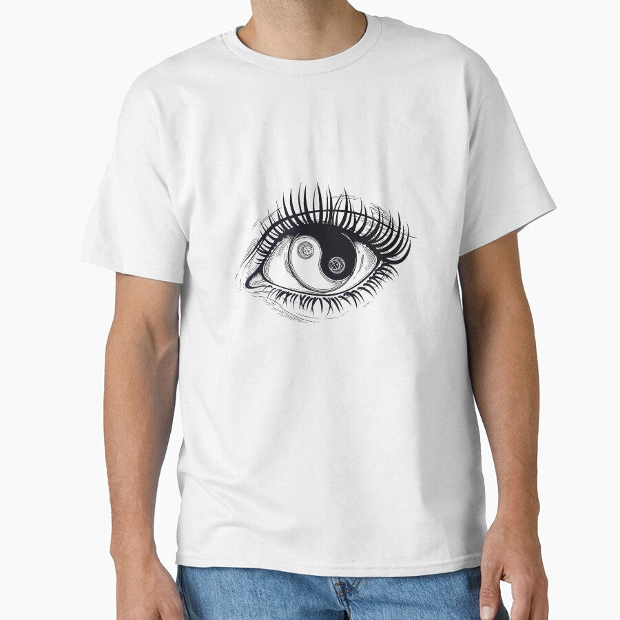 Eye Human Girl Pupil Iris As Yin Yang Boho Symbol T-Shirts, Hoodie, Sweatshirt