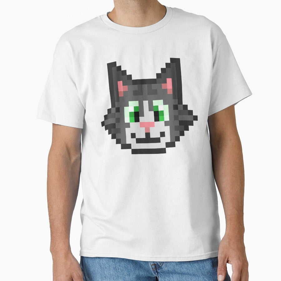 Cat Pixel Art by RexGrounds05 T-Shirts, Hoodie, Sweatshirt | BlankRebels.com (Image 1)