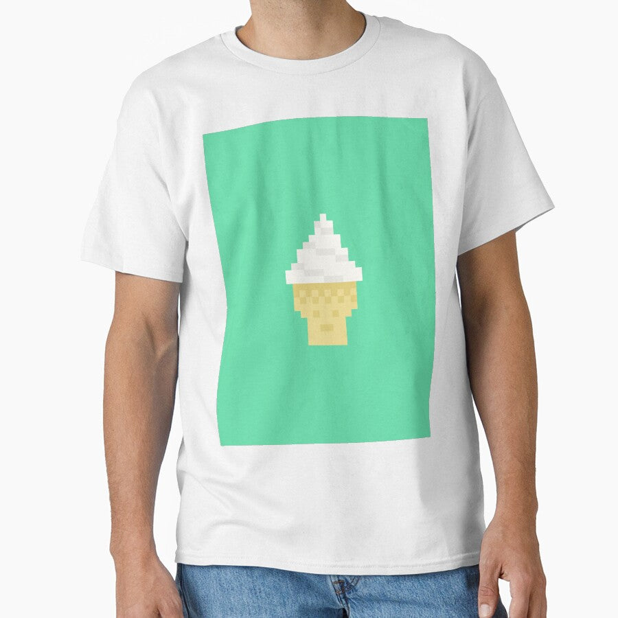 Cute Pixelios Ice cream - Vanilla by BlusparkStudio T-Shirts, Hoodie, Sweatshirt | BlankRebels.com (Image 1)
