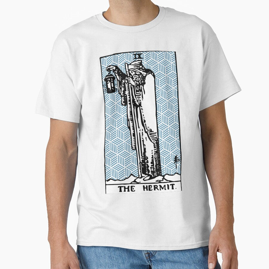 The Hermit - A Geometric Tarot Card Print by Annalee Beer T-Shirts, Hoodie, Sweatshirt | BlankRebels.com (Image 1)