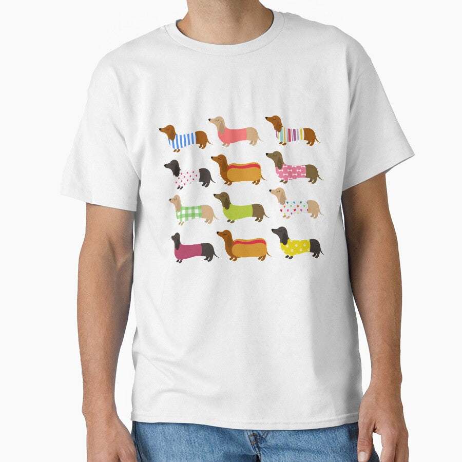 COLORFUL DACHSHUND by BONMOTSSHOP T-Shirts, Hoodie, Sweatshirt | BlankRebels.com (Image 1)
