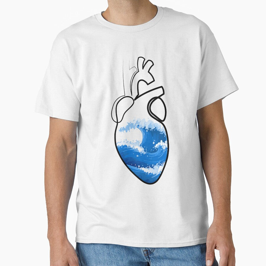 Storm in my Heart | One Line Drawing | One Line Art | Minimal | Minimalist by One-Line-Artist T-Shirts, Hoodie,... (Image 1)