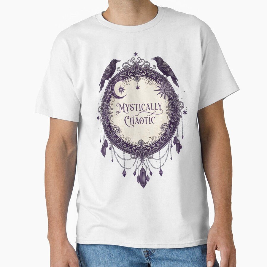Mystically Chaotic Raven Moon Emblem by AnnDesignStudio T-Shirts, Hoodie, Sweatshirt | BlankRebels.com (Image 1)