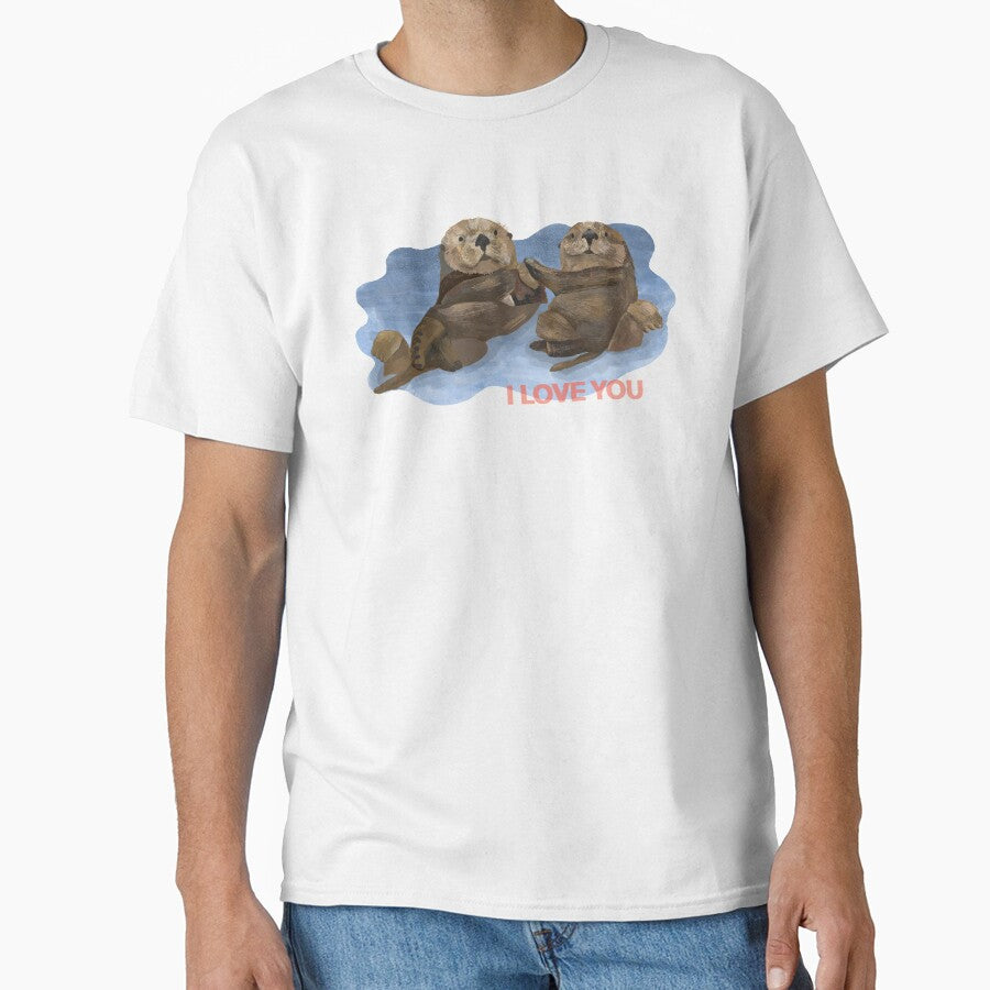 I love you otters holding hands by PeachCatDesigns T-Shirts, Hoodie, Sweatshirt | BlankRebels.com (Image 1)