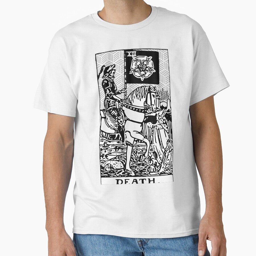 Death - A Geometric Tarot Print by Annalee Beer T-Shirts, Hoodie, Sweatshirt | BlankRebels.com (Image 1)