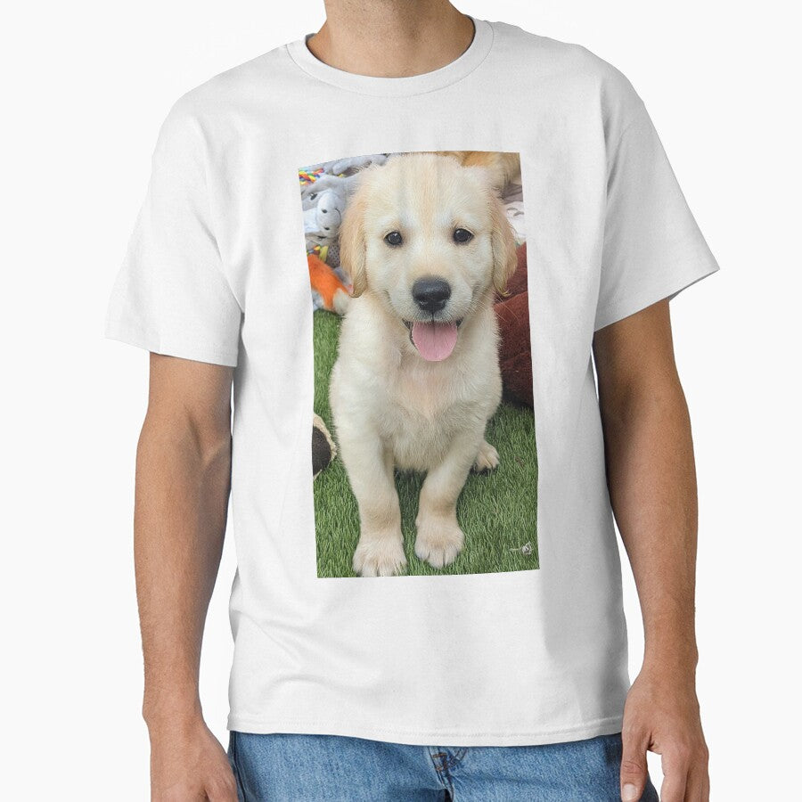 Golden retriever puppy smile by Fluffycat2020 T-Shirts, Hoodie, Sweatshirt | BlankRebels.com (Image 1)
