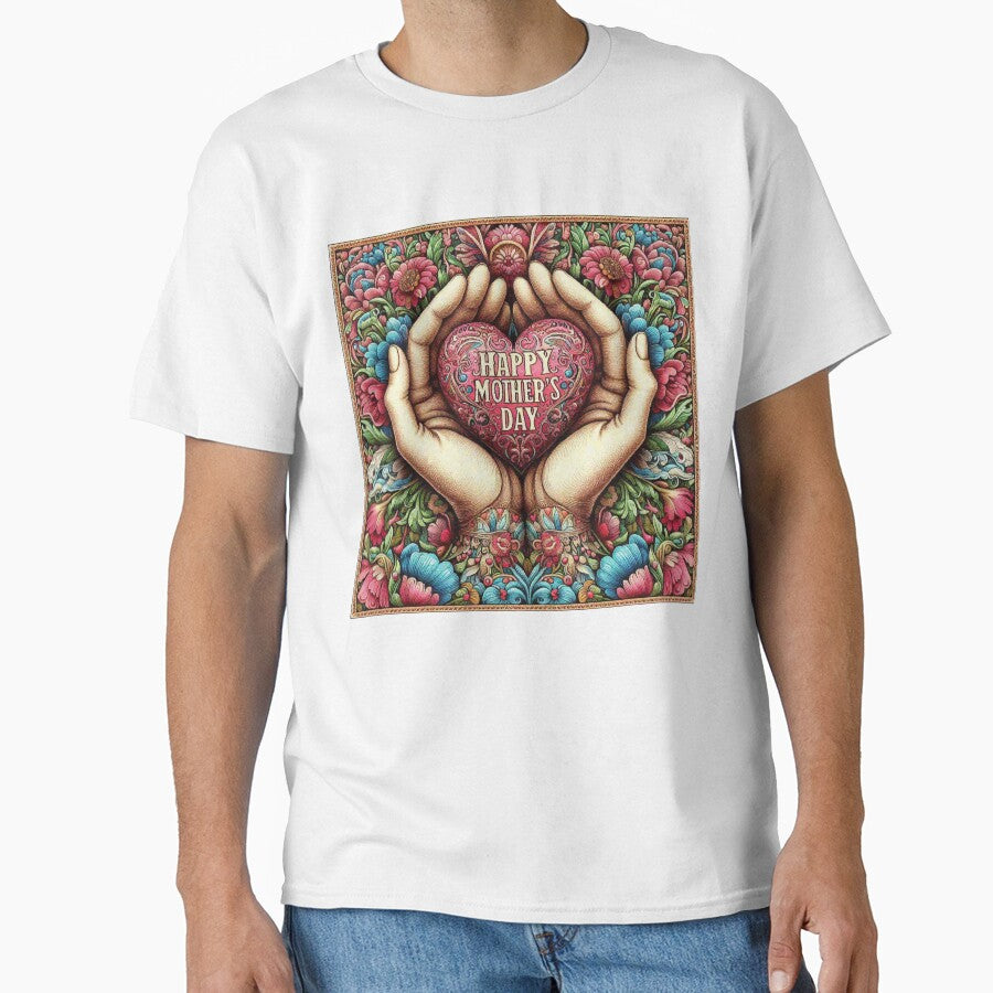 Mothers Day Floral Heart Gift by Illuministique T-Shirts, Hoodie, Sweatshirt | BlankRebels.com (Image 1)
