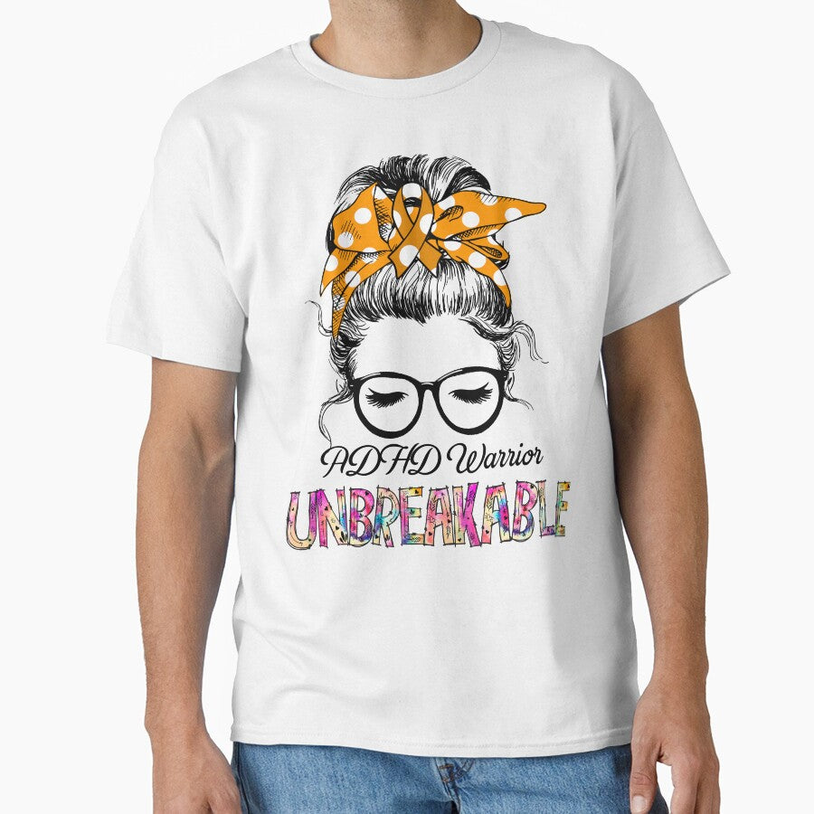 ADHD Warrior - UNBREAKABLE - ADHD Ribbon by Tifrop T-Shirts, Hoodie, Sweatshirt | BlankRebels.com (Image 1)