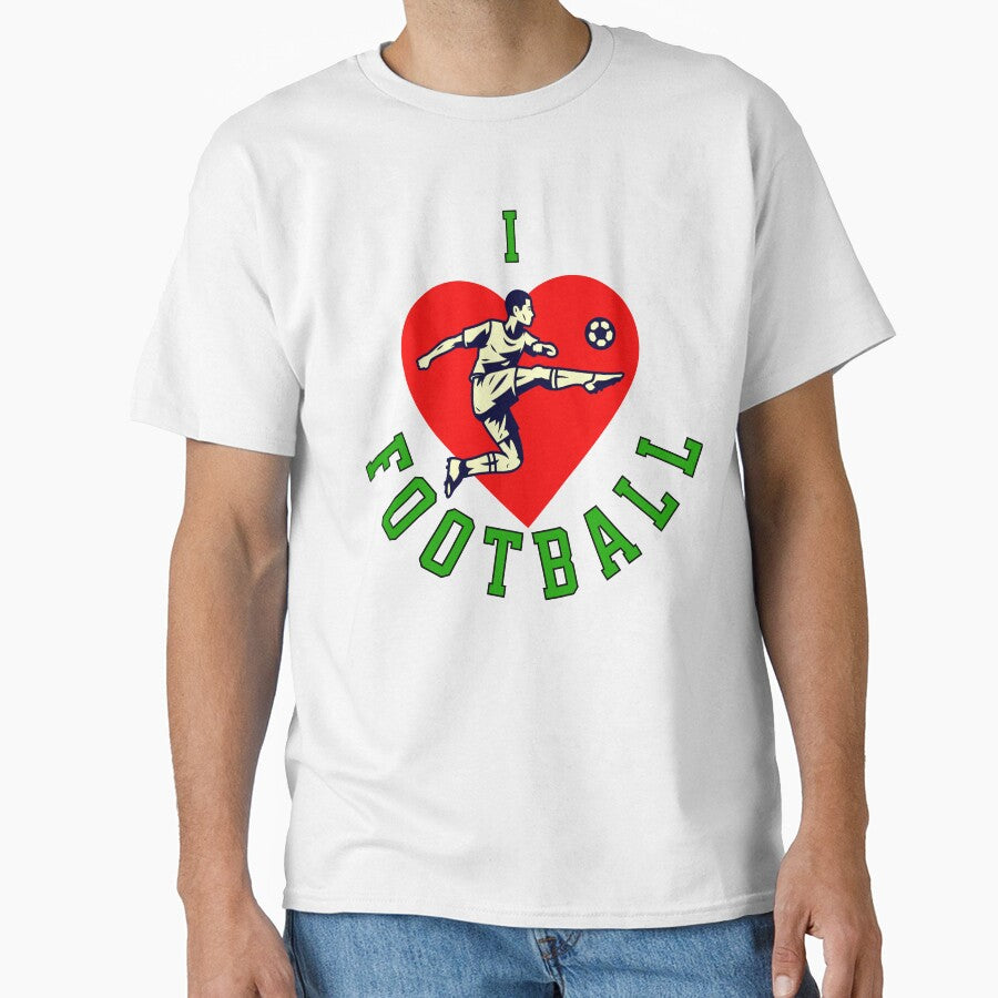 I Love Football Striker Heart by ZeptepiTrends T-Shirts, Hoodie, Sweatshirt | BlankRebels.com (Image 1)