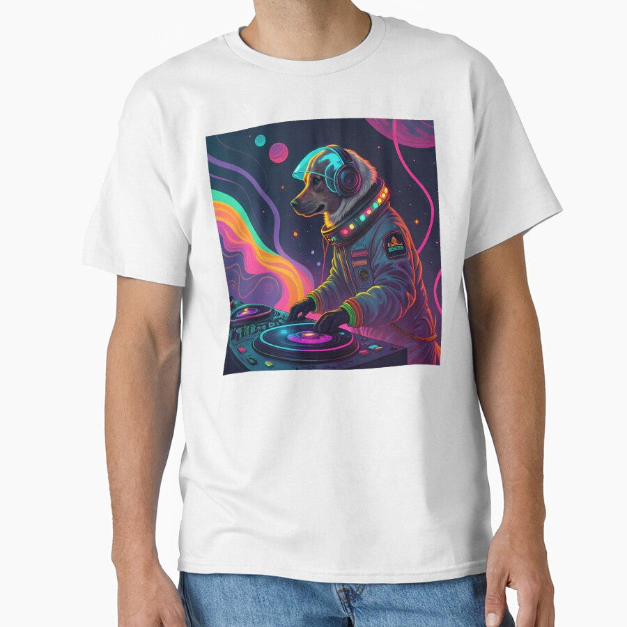 DJ dog  psychedelic by AhArtMe T-Shirts, Hoodie, Sweatshirt | BlankRebels.com (Image 1)