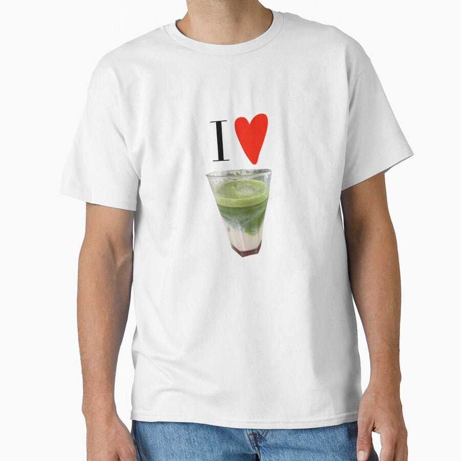 Aesthetic I Heart Matcha Design by lucyjohnsn T-Shirts, Hoodie, Sweatshirt | BlankRebels.com (Image 1)
