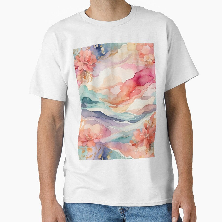 Floral watercolor by glooballcenter T-Shirts, Hoodie, Sweatshirt | BlankRebels.com (Image 1)