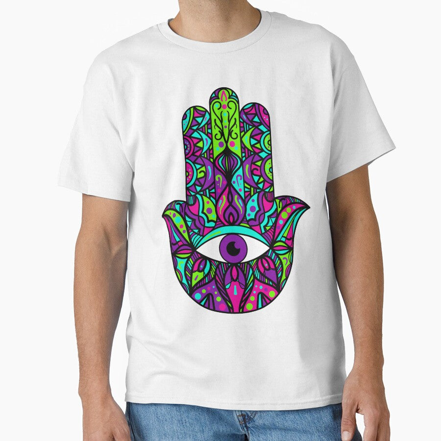 Hamsa in Purple by murkyswamp T-Shirts, Hoodie, Sweatshirt | BlankRebels.com (Image 1)
