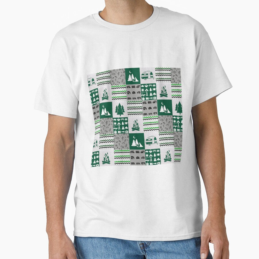 Camping Line Plaid by LittleFunky79 T-Shirts, Hoodie, Sweatshirt | BlankRebels.com (Image 1)