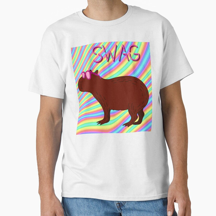 Capybara Swag by ArcherAshleyArt T-Shirts, Hoodie, Sweatshirt | BlankRebels.com (Image 1)