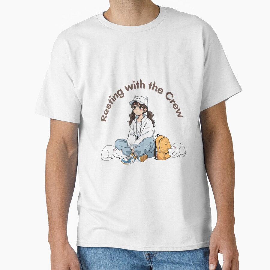 Resting With The Crew - Girl Hiking Art by MANA-Goods T-Shirts, Hoodie, Sweatshirt | BlankRebels.com (Image 1)