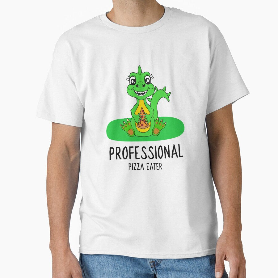 Green Dinosaur Pizza Lover by Sartoris Art T-Shirts, Hoodie, Sweatshirt | BlankRebels.com (Image 1)