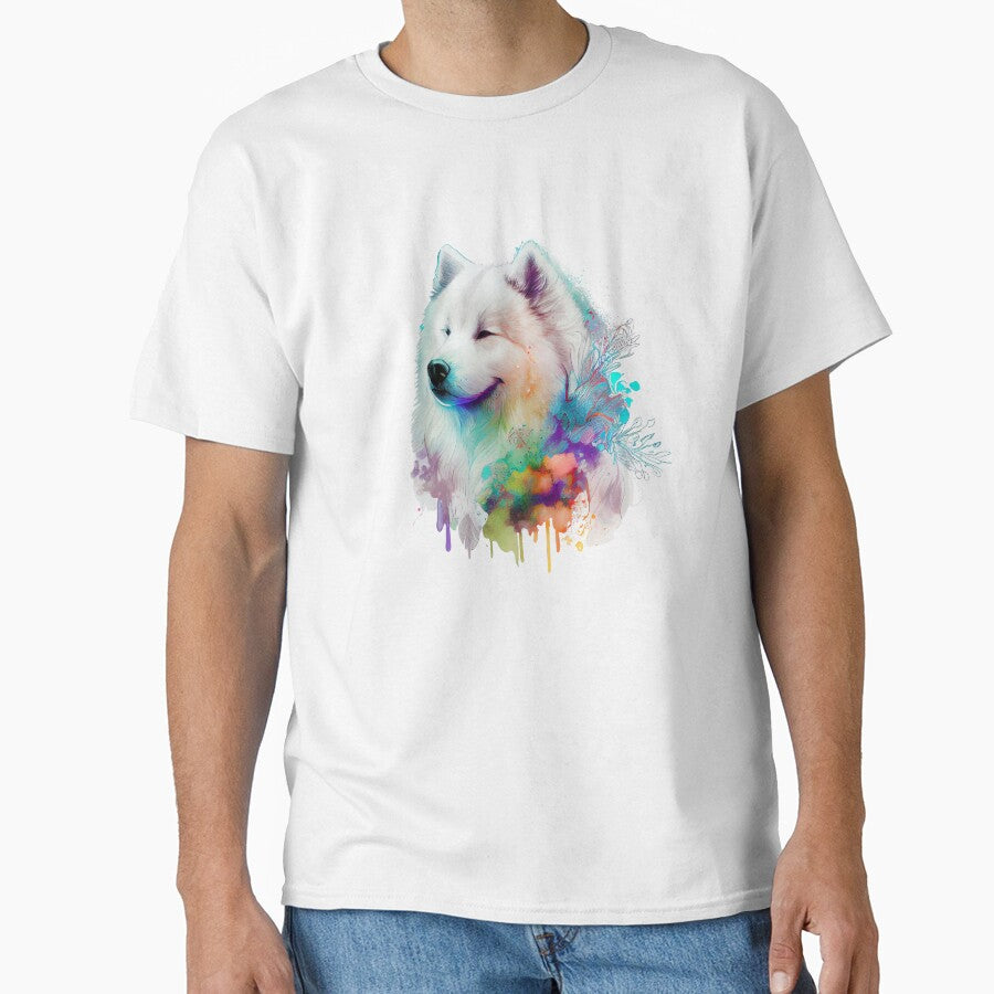 Samoyed | Colorful Watercolor Design #1 by MatsurexDesigns