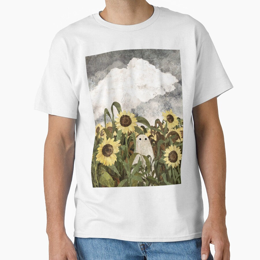 There's A Ghost in the Sunflower Field Again... by katherineblower T-Shirts, Hoodie, Sweatshirt | BlankRebels.com (Image 1)