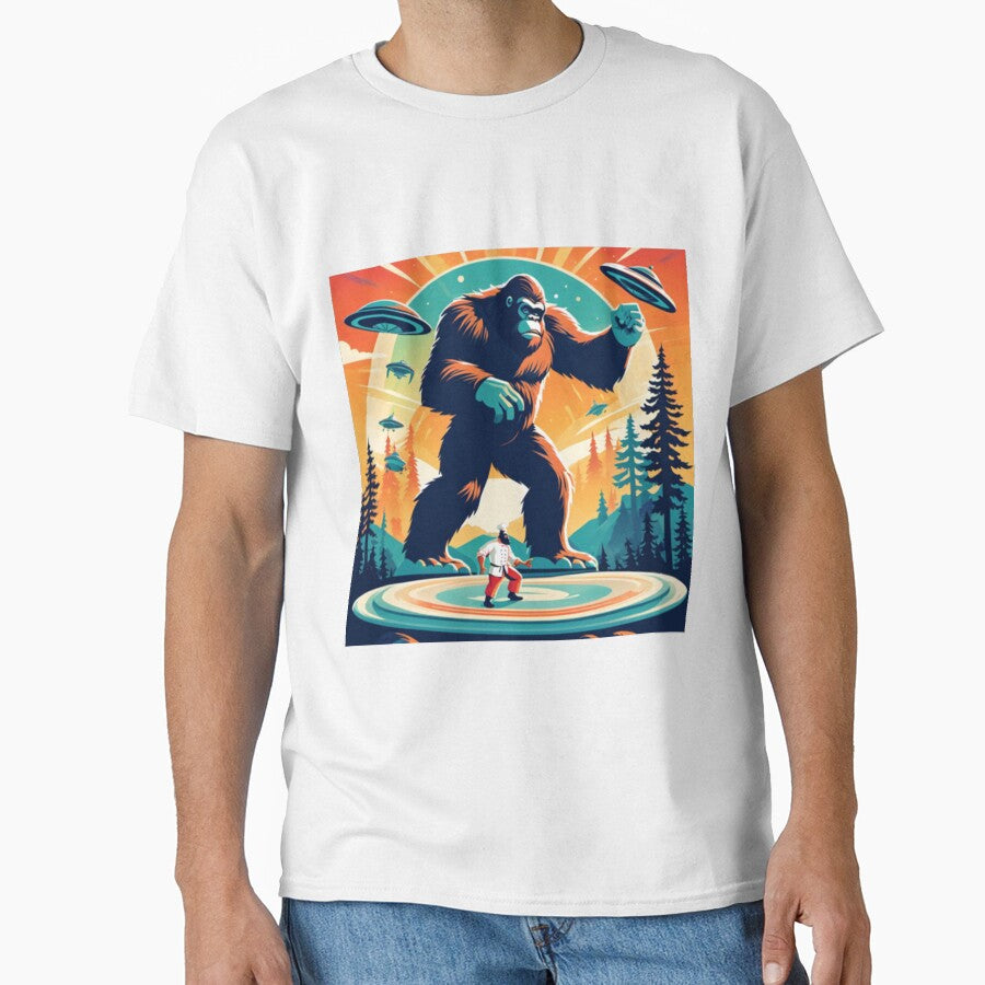 Retro ary: Bigfoot pops to the Little Chef for breakfast by halibutgoatramb T-Shirts, Hoodie, Sweatshirt (Image 1)