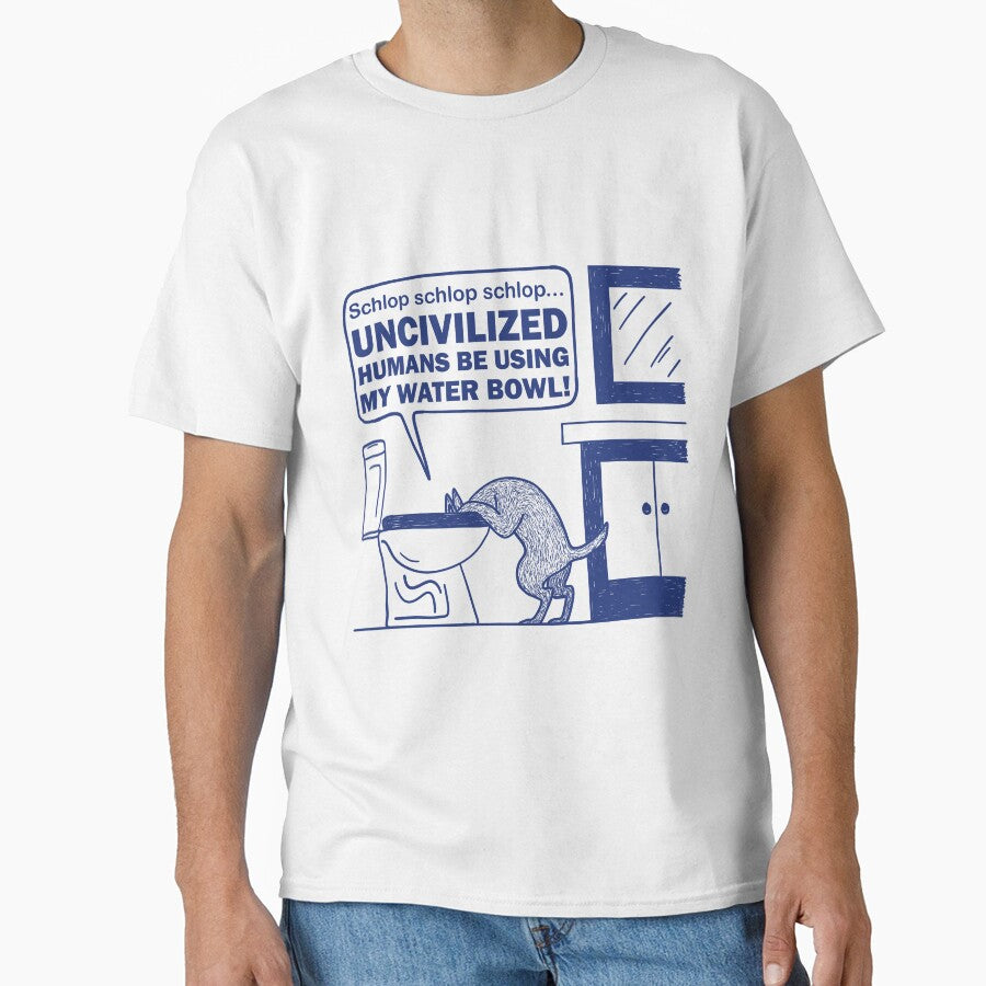 Funny Dog Drinking Water in Toilet Bowl by ArtNoveltee T-Shirts, Hoodie, Sweatshirt | BlankRebels.com (Image 1)