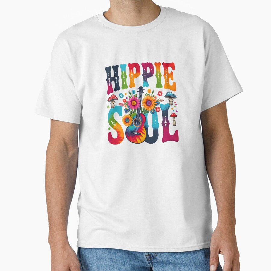 Hippie Soul Boho Guitar Flower Power T-Shirts, Hoodie, Sweatshirt