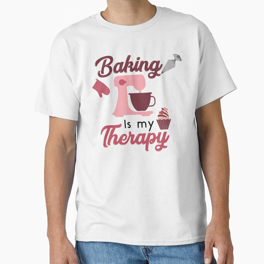 Baking Is My Therapy by youneszahrane T-Shirts, Hoodie, Sweatshirt | BlankRebels.com (Image 1)