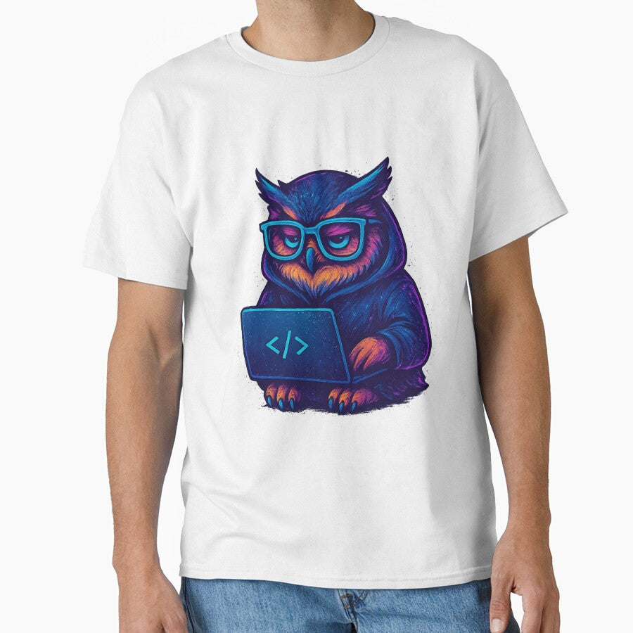 Syntax Owl – Night Coder by PalmK T-Shirts, Hoodie, Sweatshirt | BlankRebels.com (Image 1)