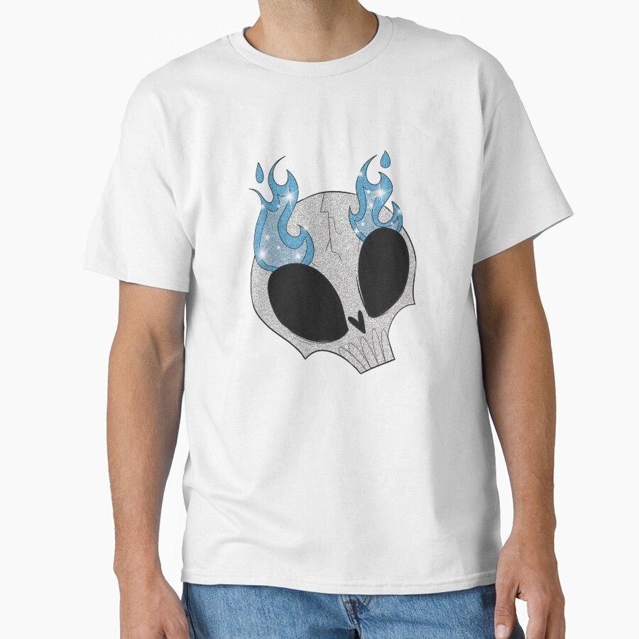Blue Fire Skull by gross-girl99 T-Shirts, Hoodie, Sweatshirt | BlankRebels.com (Image 1)