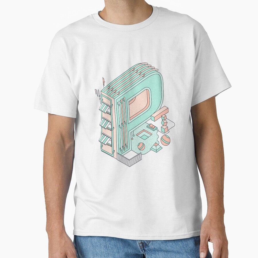 Pastel Retro Letter P by CynthSky T-Shirts, Hoodie, Sweatshirt | BlankRebels.com (Image 1)