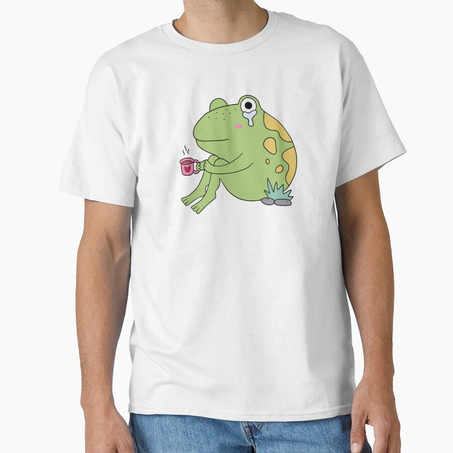 Sad Frog Coffee Cup T-Shirts, Hoodie, Sweatshirt